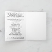 家族メリークリスマスのホリデーカード シーズンカード (内部)