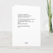 家族メリークリスマスのホリデーカード シーズンカード (裏面)