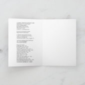 家族メリークリスマスのホリデーカード シーズンカード (内部)