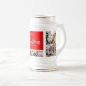 家族メリークリスマスハッピーニューイヤー4枚 ビールジョッキ (正面右)