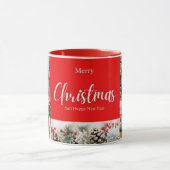 家族メリークリスマスハッピーニューイヤー4枚 マグカップ (中央)