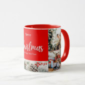 家族メリークリスマスハッピーニューイヤー4枚 マグカップ (正面右)