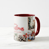 家族メリークリスマスハッピーニューイヤー4枚 マグカップ (正面右)