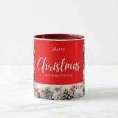 家族メリークリスマスハッピーニューイヤー4枚 マグカップ (中央)