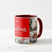 家族メリークリスマスハッピーニューイヤー4枚 マグカップ (正面右)