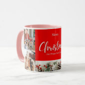 家族メリークリスマスハッピーニューイヤー4枚 マグカップ (正面左)