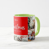 家族メリークリスマスハッピーニューイヤー4枚 マグカップ (正面右)