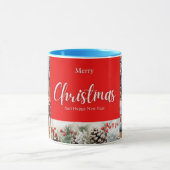 家族メリークリスマスハッピーニューイヤー4枚 マグカップ (中央)