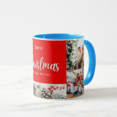 家族メリークリスマスハッピーニューイヤー4枚 マグカップ (正面右)