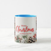家族メリークリスマスハッピーニューイヤー4枚 マグカップ (中央)