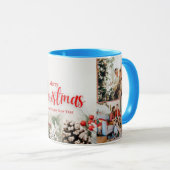 家族メリークリスマスハッピーニューイヤー4枚 マグカップ (正面右)