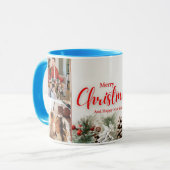 家族メリークリスマスハッピーニューイヤー4枚 マグカップ (正面左)