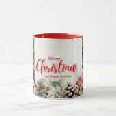 家族メリークリスマスハッピーニューイヤー4枚 マグカップ (中央)