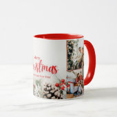 家族メリークリスマスハッピーニューイヤー4枚 マグカップ (正面右)