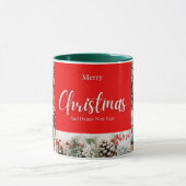 家族メリークリスマスハッピーニューイヤー4枚 マグカップ (中央)