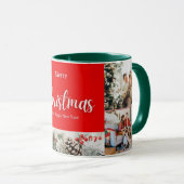 家族メリークリスマスハッピーニューイヤー4枚 マグカップ (正面右)