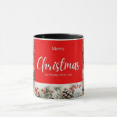 家族メリークリスマスハッピーニューイヤー4枚 マグカップ (中央)