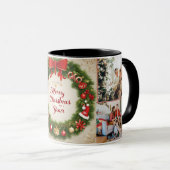 家族メリークリスマスハッピーニューイヤー4枚 マグカップ (正面右)