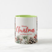 家族メリークリスマスハッピーニューイヤー4枚 マグカップ (中央)