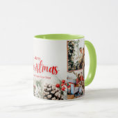 家族メリークリスマスハッピーニューイヤー4枚 マグカップ (正面右)