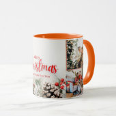 家族メリークリスマスハッピーニューイヤー4枚 マグカップ (正面右)