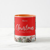 家族メリークリスマスハッピーニューイヤー4枚 マグカップ (中央)