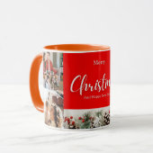 家族メリークリスマスハッピーニューイヤー4枚 マグカップ (正面左)