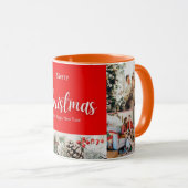 家族メリークリスマスハッピーニューイヤー4枚 マグカップ (正面右)