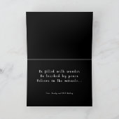 家族メリークリスマスホリデーフォト シーズンカード (内部)