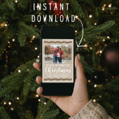 家族メリークリスマスホリデー妊娠フォトカード シーズンカード