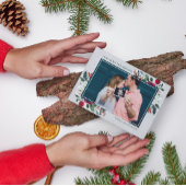 家族メリークリスマスホリデー妊娠フォトカード シーズンカード