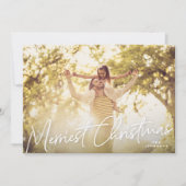 家族メリークリスマス写真ホリデーカード シーズンカード (正面)