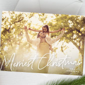 家族メリークリスマス写真ホリデーカード シーズンカード