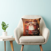 家族メリークリスマス写真祖母おじいちゃん クッション (椅子)