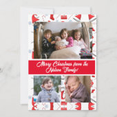 家族メリークリスマス シーズンカード (正面)