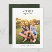 家族メリー写真フェスティバルクリスマス シーズンカード (正面/裏面)