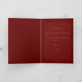 家族メリー1写真のクリスマスモダン シーズンカード (内部)