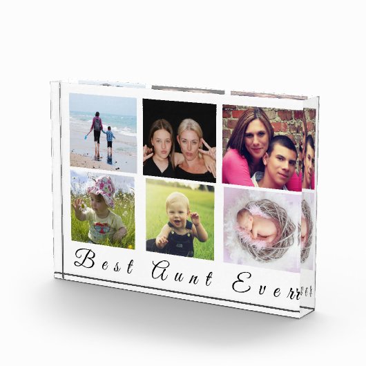 家族モダンと6枚の写真最高のとのコラージュ フォトブロック (右)