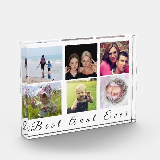 家族モダンと6枚の写真最高のとのコラージュ フォトブロック (左)