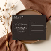 家族モダンのクリスマスの休日の写真 ポストカード