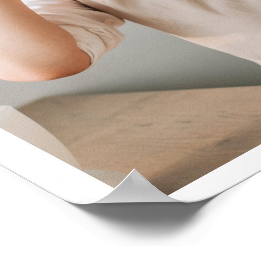 家族モダンのコラージュ写真とギフトパーソナライズされた ポスター (角)