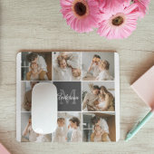 家族モダンのコラージュ写真とギフトパーソナライズされた マウスパッド