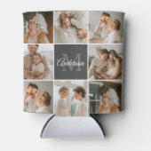 家族モダンのコラージュ写真とギフトパーソナライズされた 缶クーラー (正面)