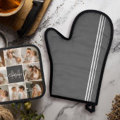 家族モダンのコラージュ写真とギフトパーソナライズされた 鍋つかみ&鍋敷きセット