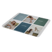 家族モダンのコラージュ写真 |愛ここに住む カッティングボード (角)