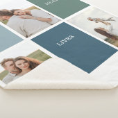 家族モダンのコラージュ写真 |愛ここに住む シェルパブランケット (3/4)