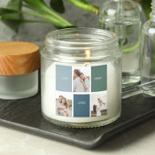 家族モダンのコラージュ写真 |愛ここに住む スクエアシール