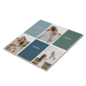 家族モダンのコラージュ写真 |愛ここに住む タイル (側面)