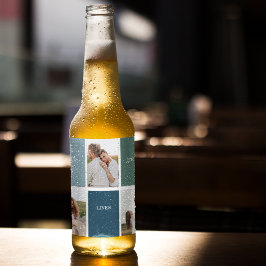 家族モダンのコラージュ写真 |愛ここに住む ビールラベル