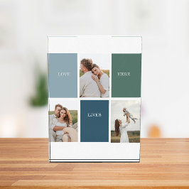 家族モダンのコラージュ写真 |愛ここに住む フォトブロック